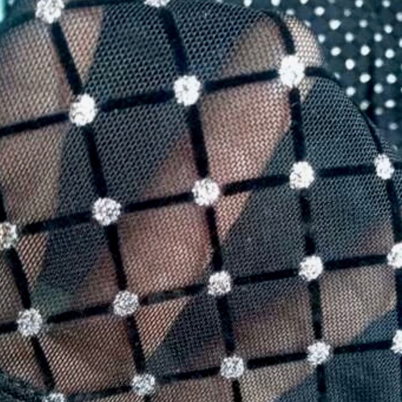 Sparkle black mesh top - Picture 4 of 4